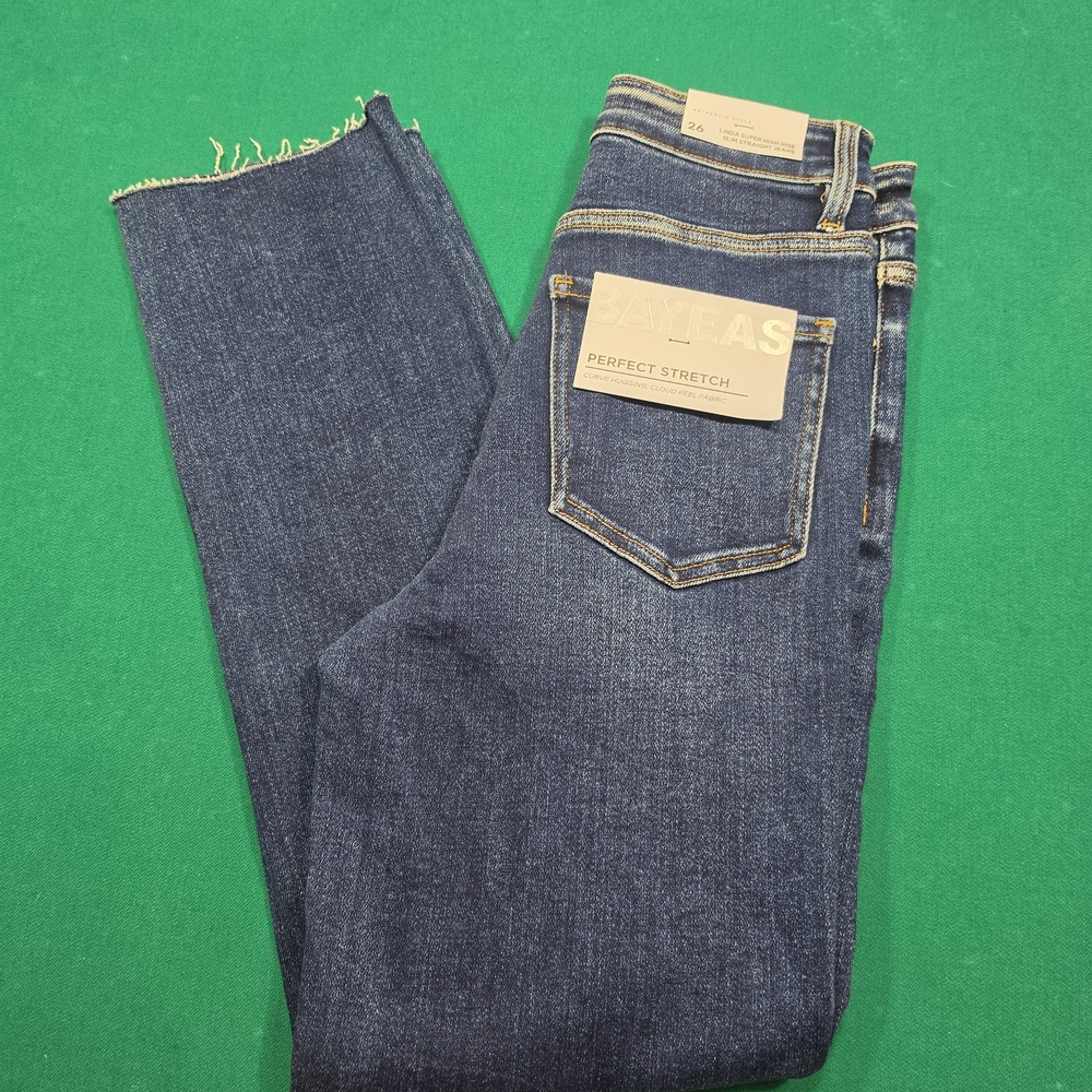Bayeas Dark Blue Stretch Jeans - Perfect Stretch